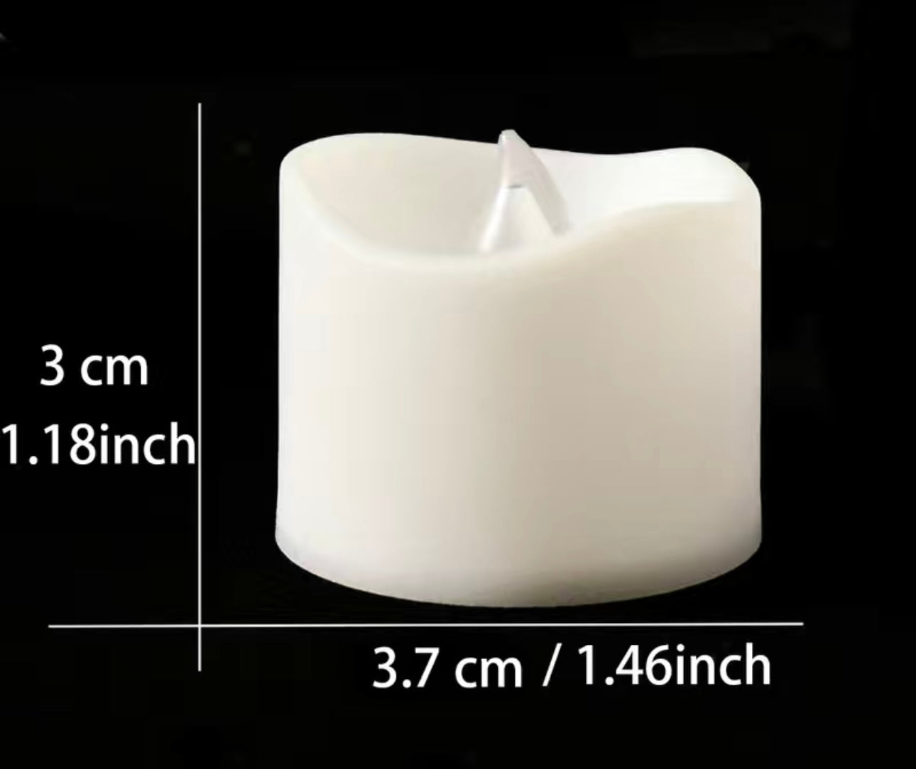 11 Small Warm White LED Candles