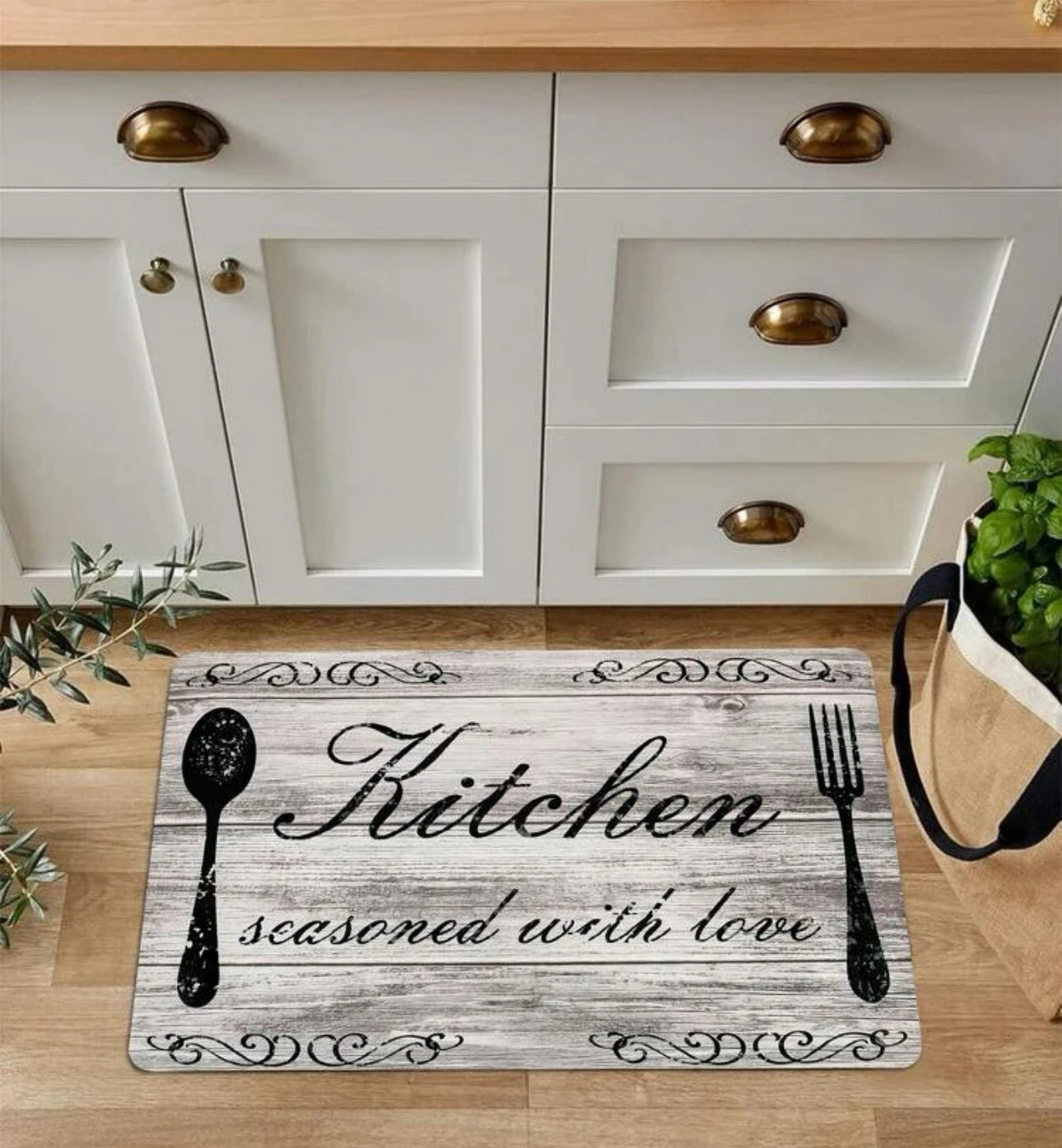 Farmhouse kitchen mat
