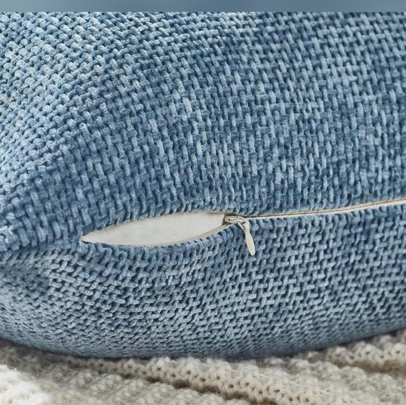 Light Blue Soft Pillow cover