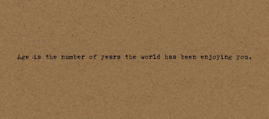 Age Is the Number Kraft Card