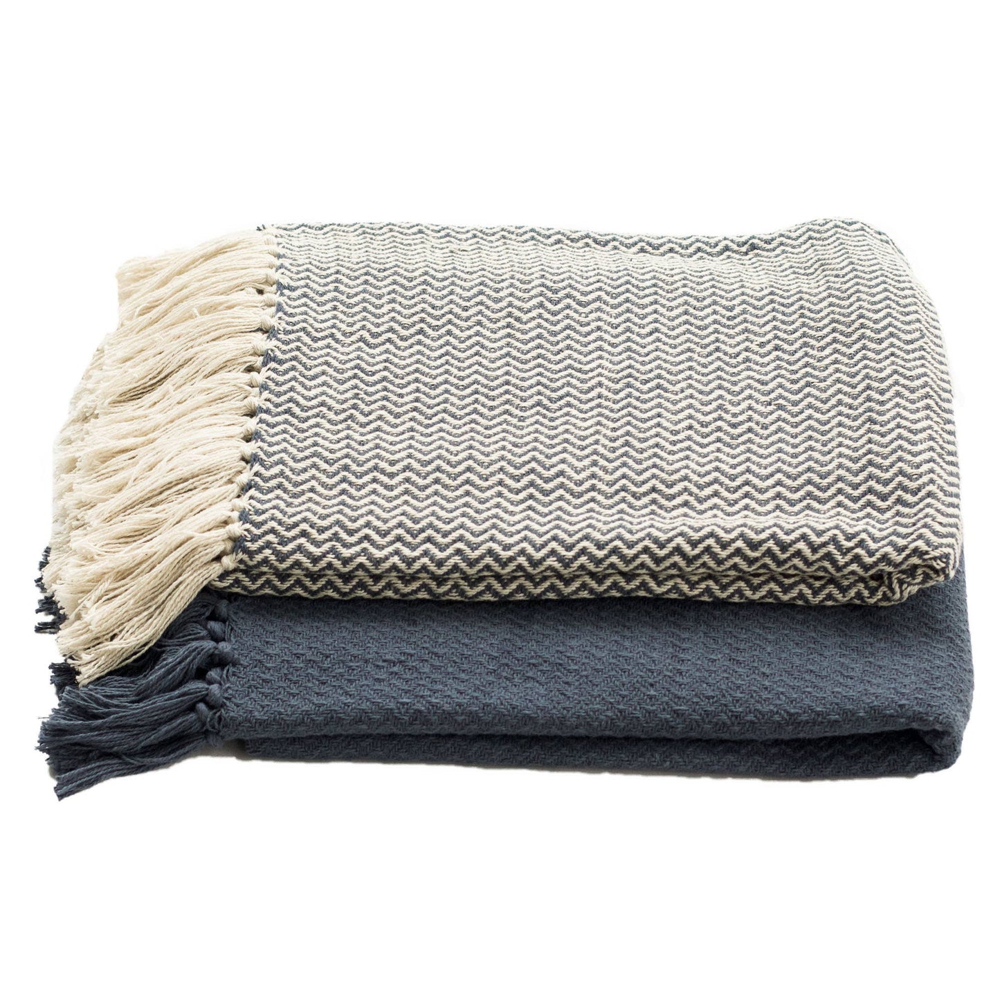 Farmhouse Throws | Navy Two Piece Set