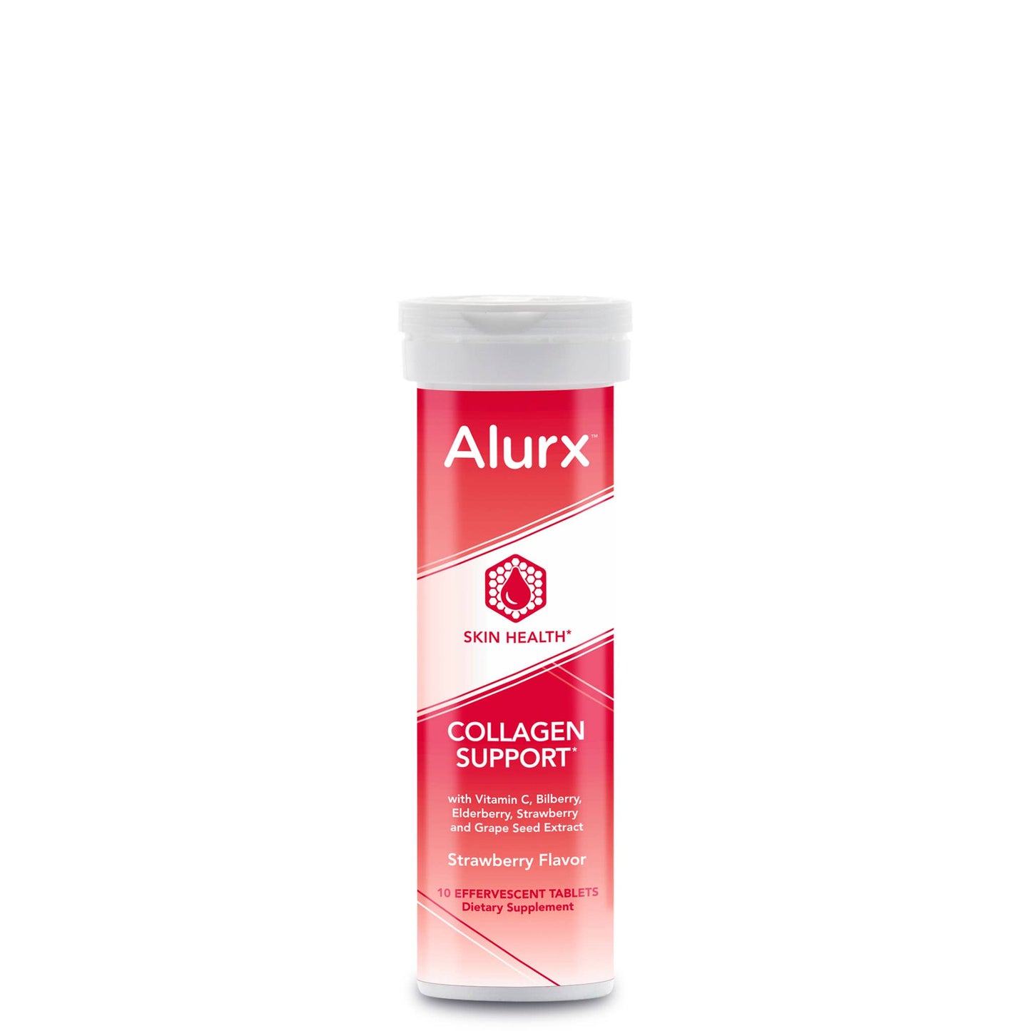 Collagen Support Effervescent Tablets, Strawberry Flavor