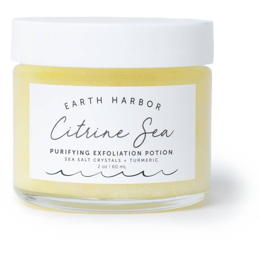Tropical Exfoliator: Citrine Gemstone + Turmeric Oil