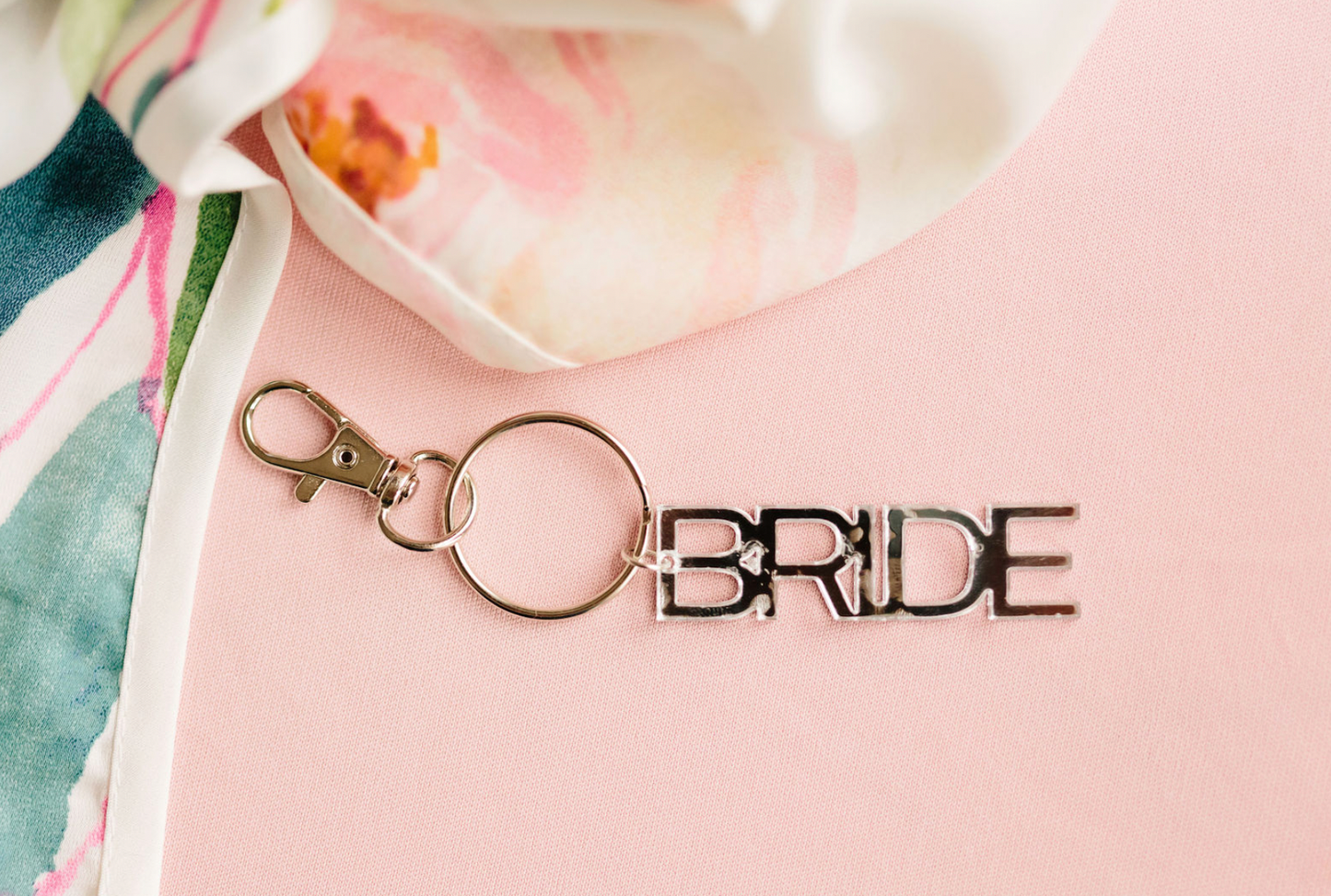 Silver Bride Keychain