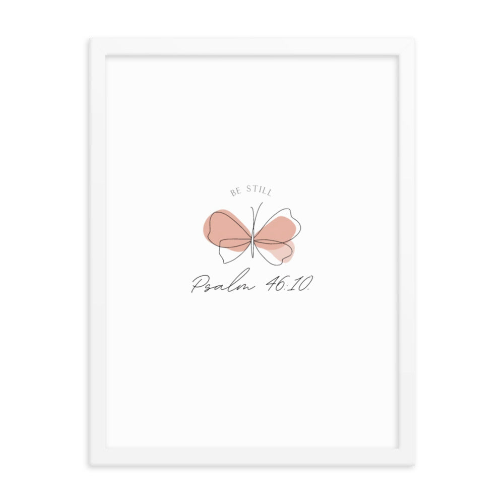 Framed Butterfly Verse Art