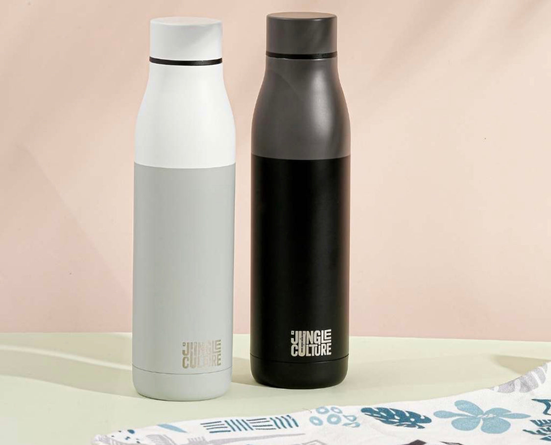 Reusable Stainless Steel Metal Water Bottles - 650ml