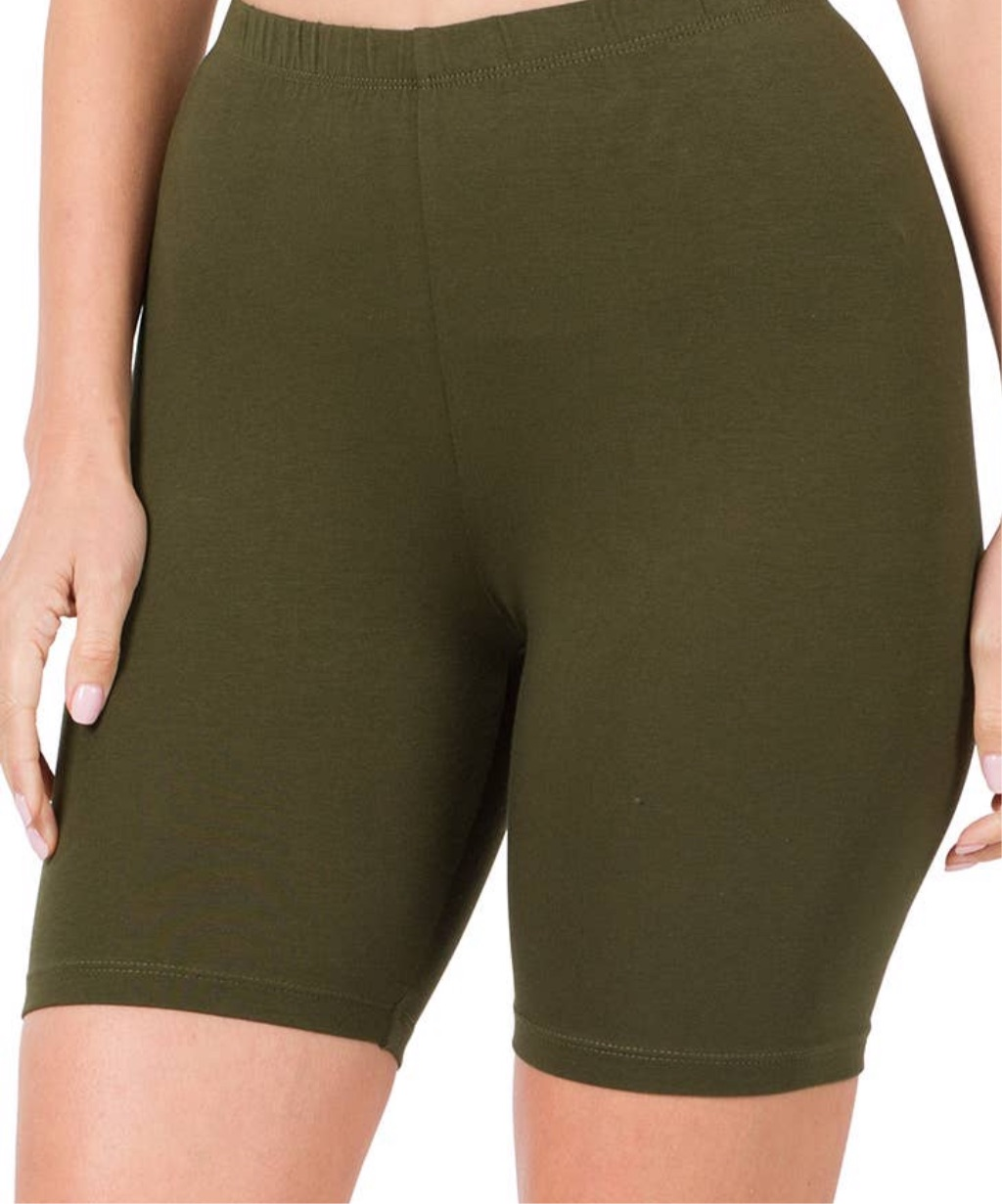 PREMIUM COTTON LEGGINGS BIKER SHORTS-N27JT2-01-05