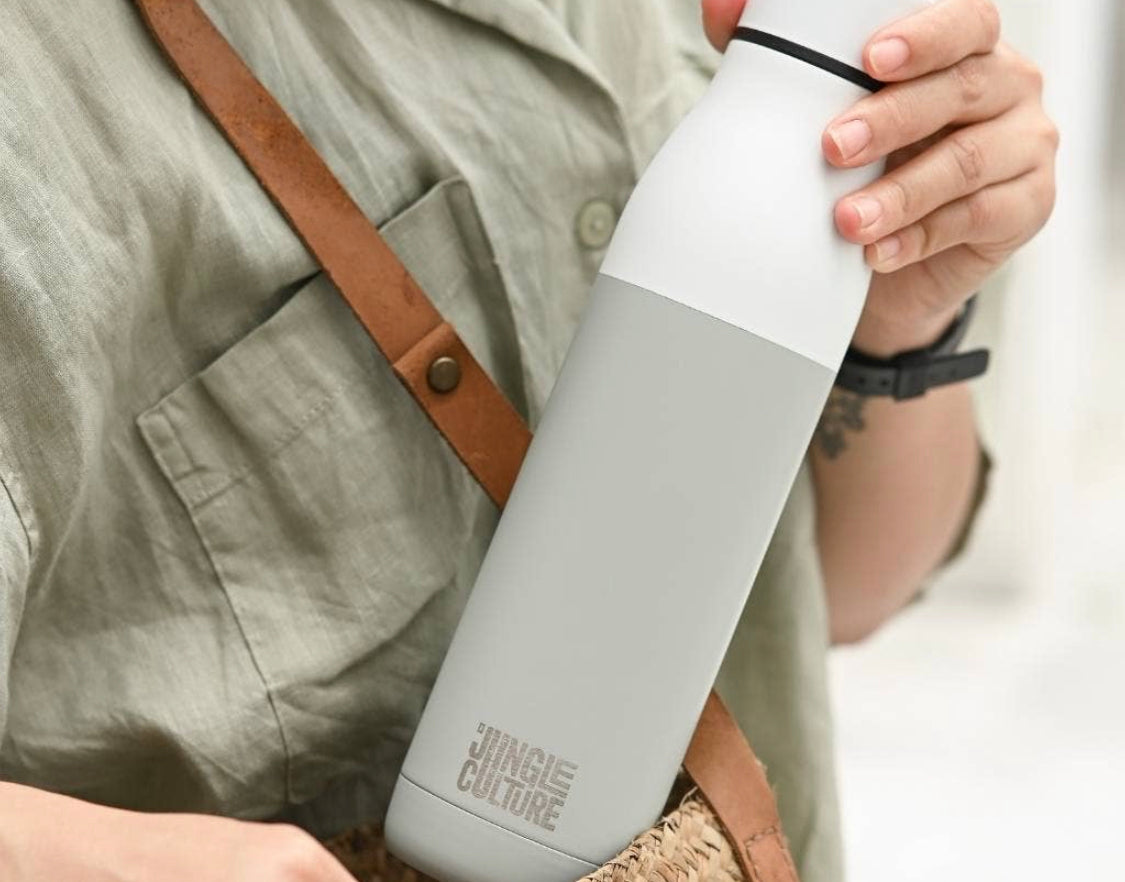 Reusable Stainless Steel Metal Water Bottles - 650ml