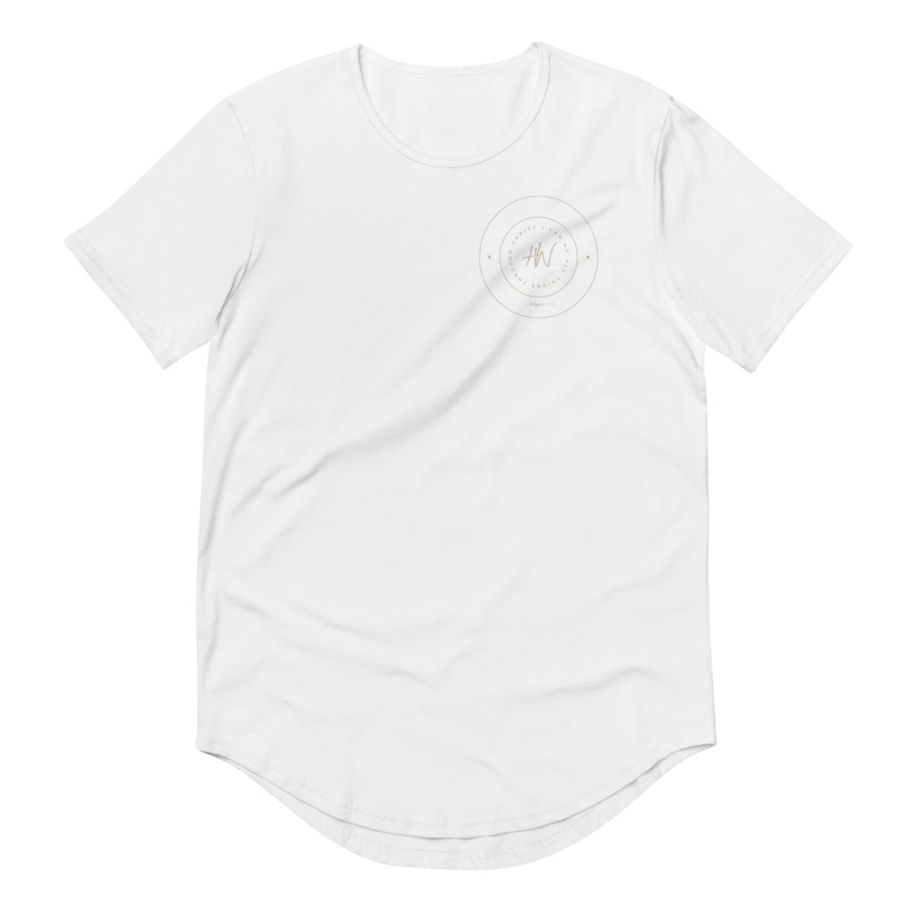 Men's Curved Hem T-Shirt Philippians 4:13