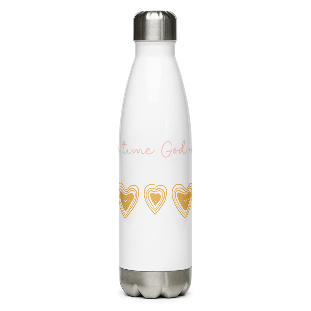 God is good stainless-steel bottle