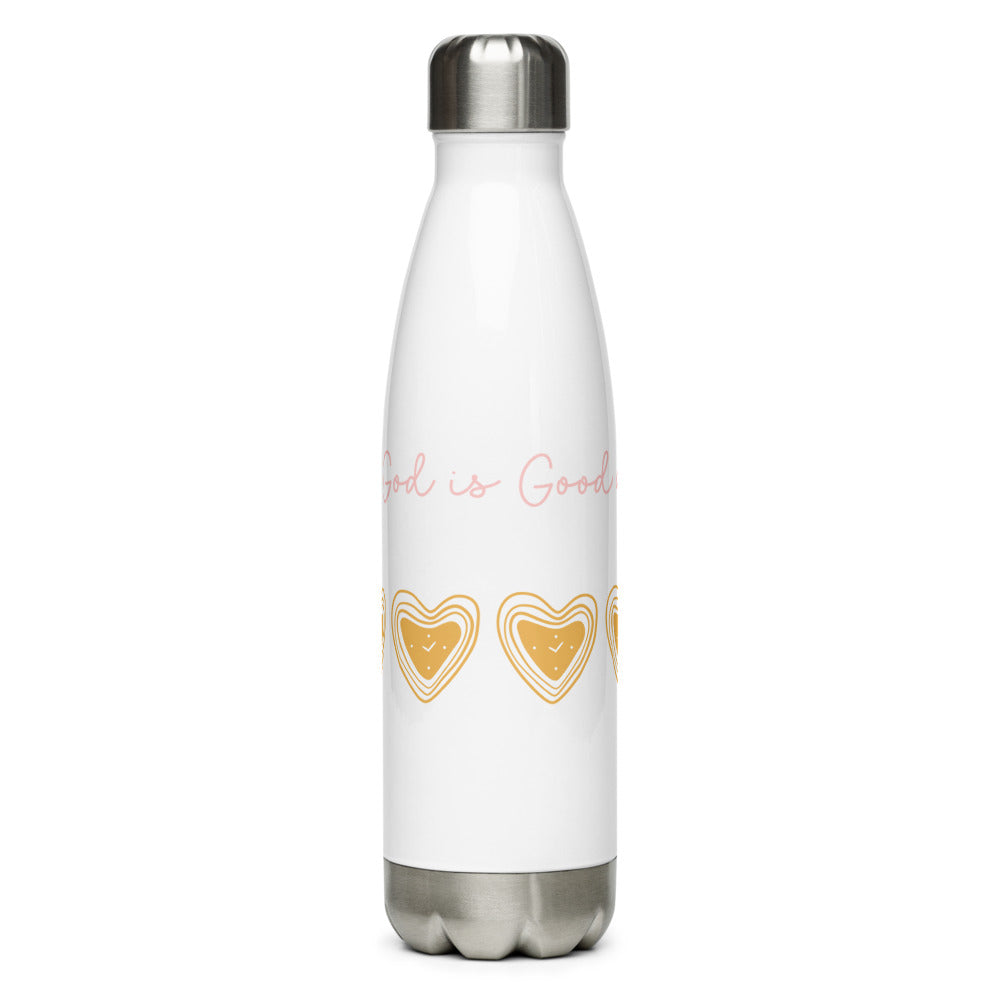 God is good stainless-steel bottle