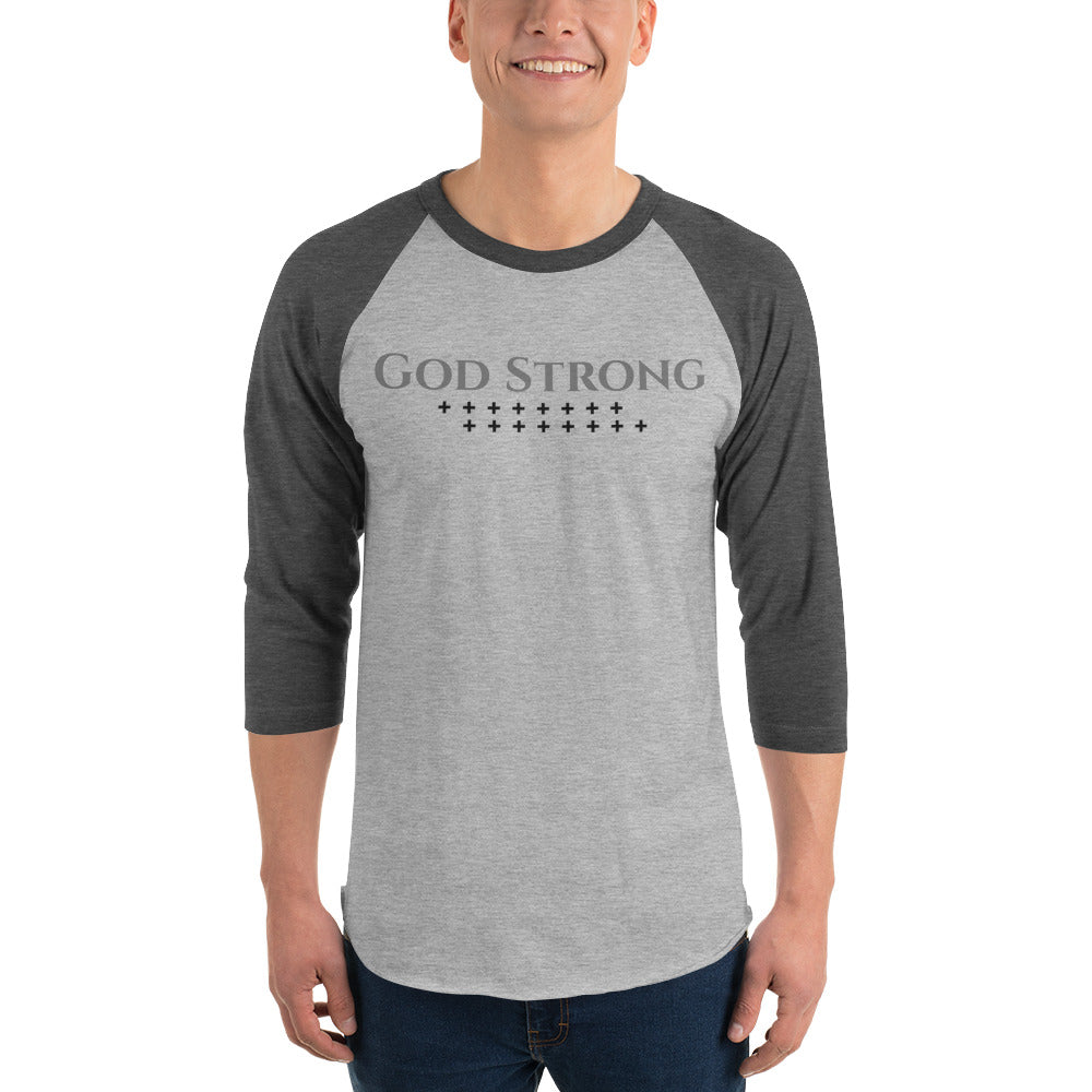 God strong 3/4 sleeve shirt
