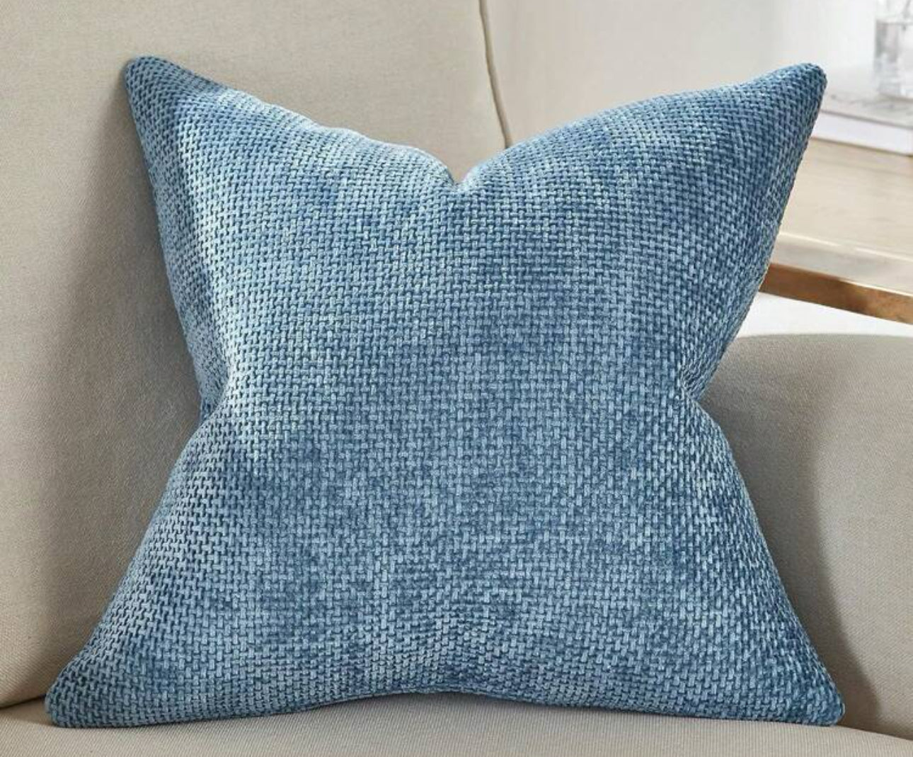 Light Blue Soft Pillow cover