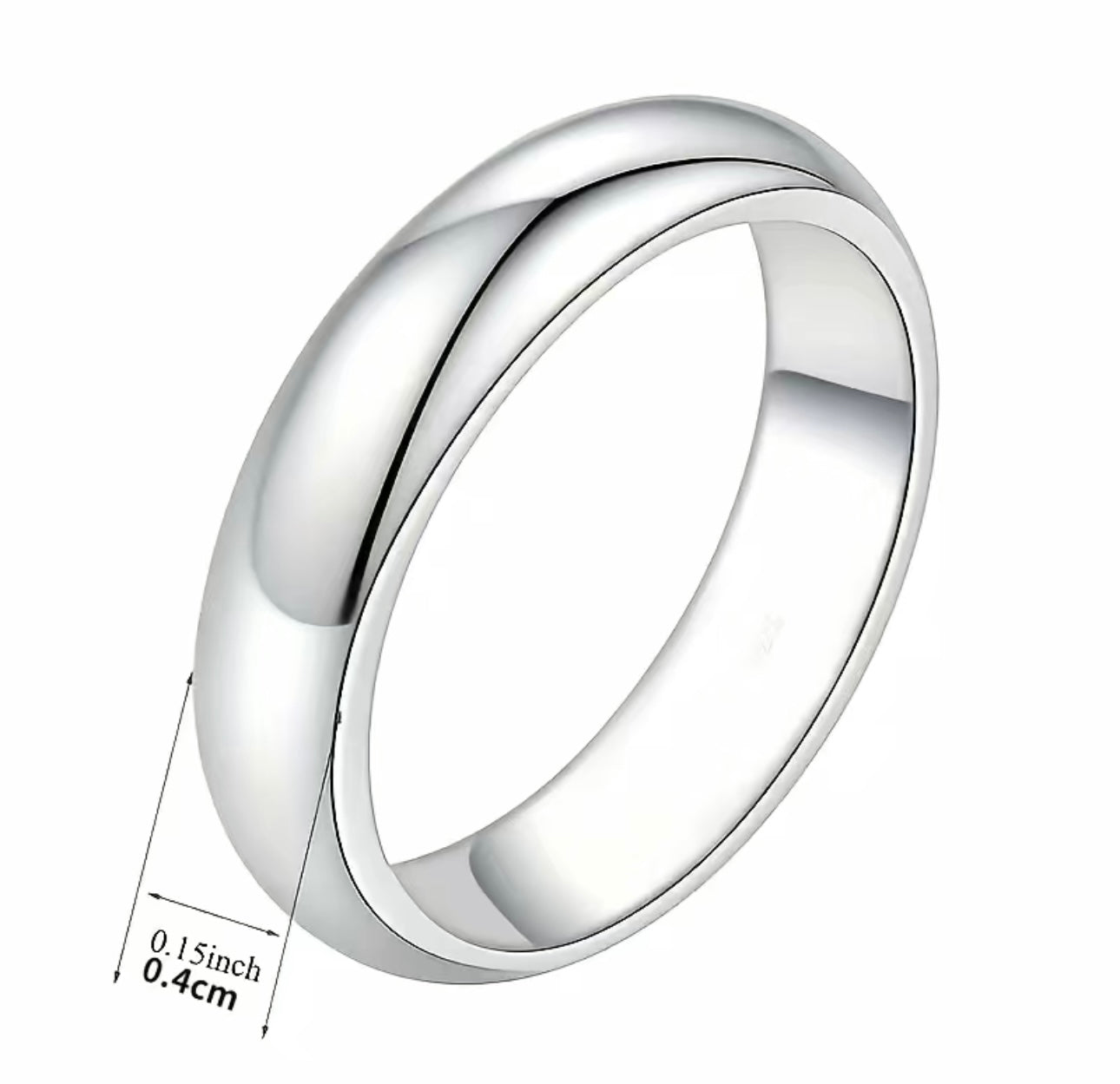 Men’s Silver Stainless Steel Ring