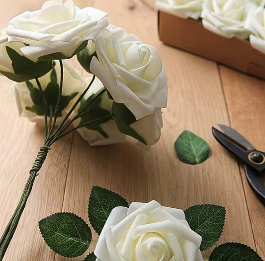 25 pc Ivory Roses