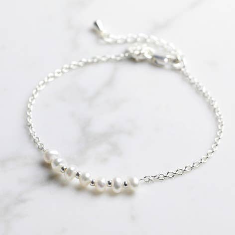 Precious Pearl Silver Bracelet