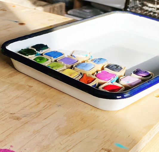 Enamelware Mixing Tray