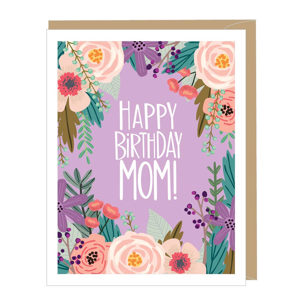 Floral Birthday Mom Card