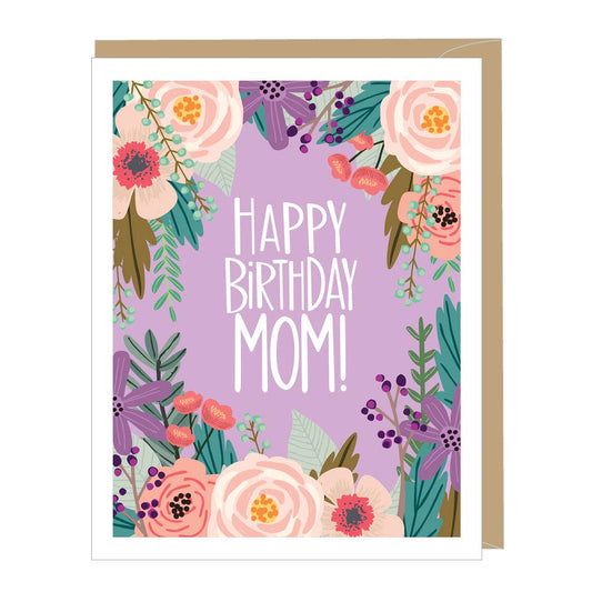 Floral Birthday Mom Card