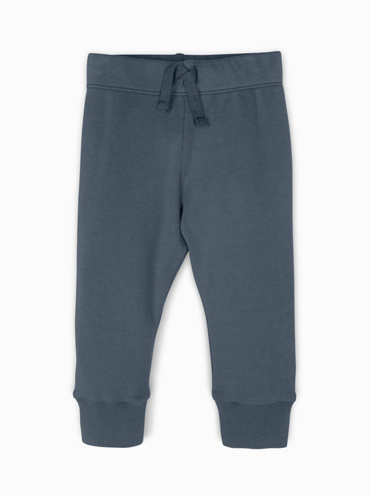 Organic Toddler Joggers- Harbor