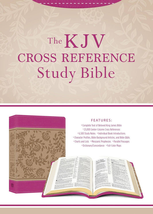 KJV Cross Reference Study Bible Compact Peony Blossoms