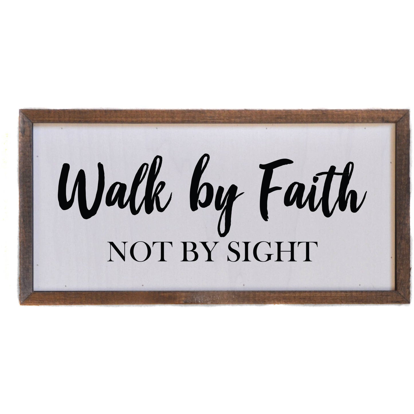 12x6 Walk By Faith Spiritual Wall Art