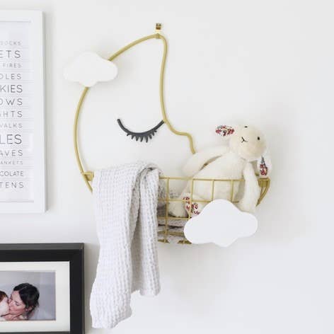 Modern Moon Wall Basket