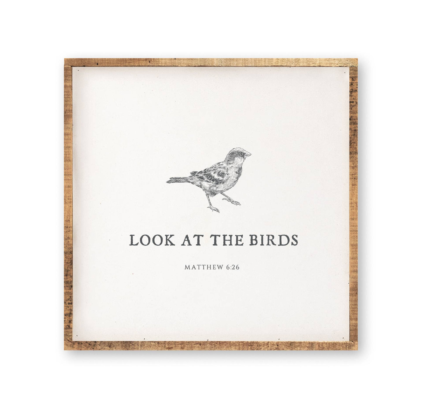 Look at the Birds | Animal Wooden Sign