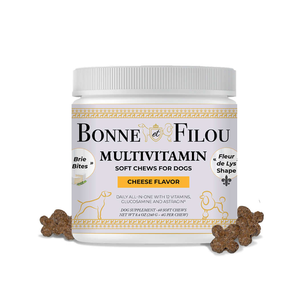 Multivitamin Soft Chews for Dogs (Cheese Flavor - 60 chews)
