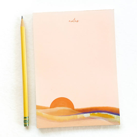 Pink Sunset Notepad