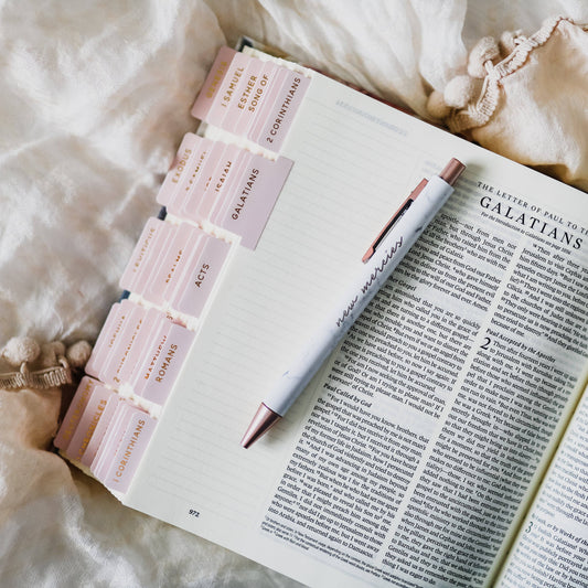 Beautiful Blush Bible Tabs
