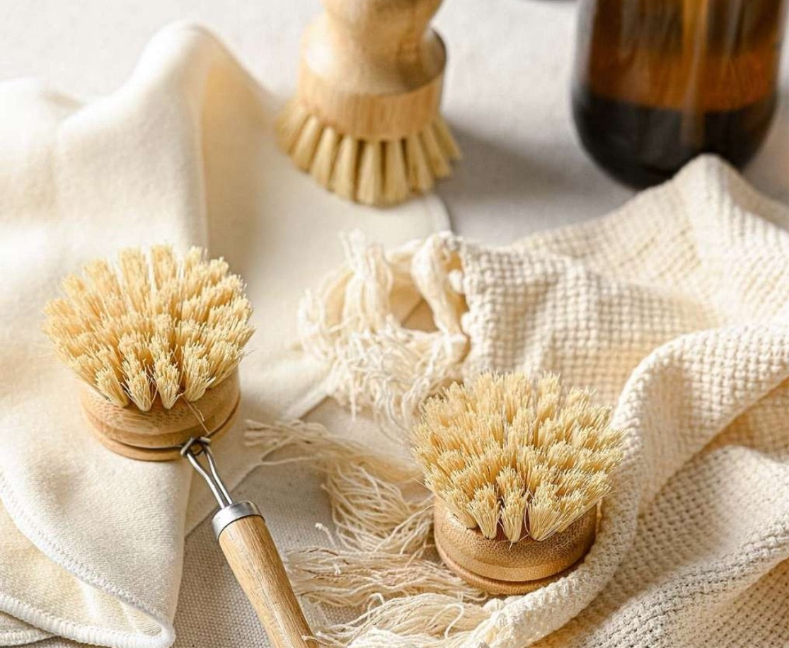 Bamboo Dish Brush Set | Eco-friendly Washing Up Brushes