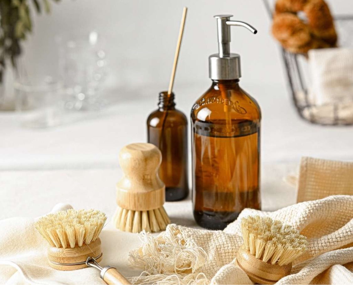 Bamboo Dish Brush Set | Eco-friendly Washing Up Brushes