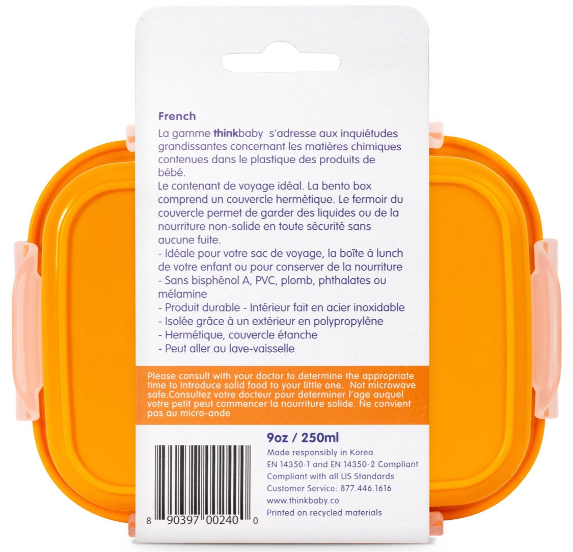 BPA Free Bento Box - Orange