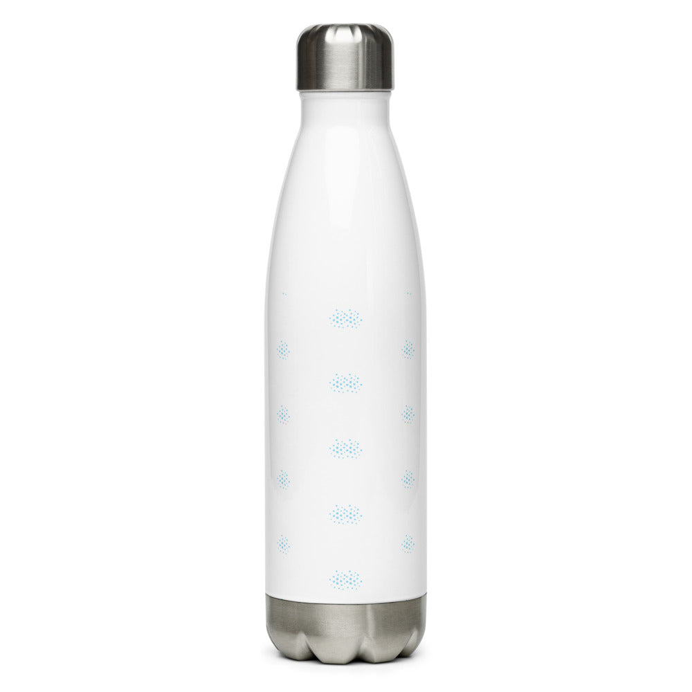 Stainless Steel Water Bottle blue/white