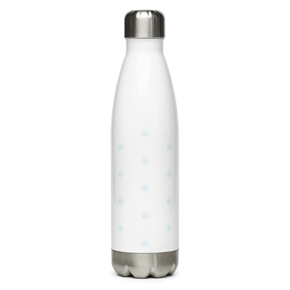 Stainless Steel Water Bottle blue/white