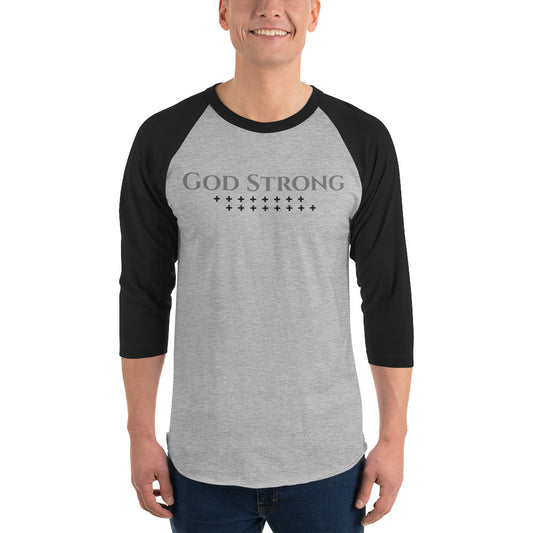 God strong 3/4 sleeve shirt