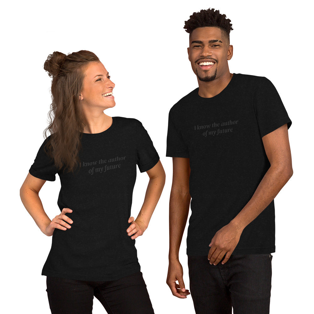 Short-sleeve unisex t-shirt black/charcoal