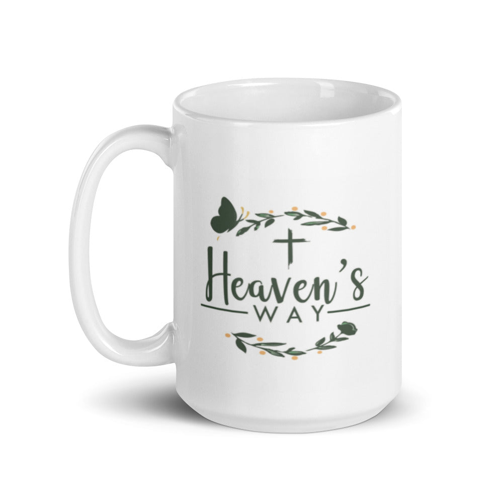 Heaven's Way logo mug